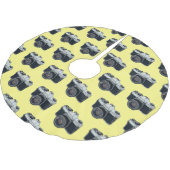 フィルムカメラ漫画イラストレーション ブラッシュドポリエステルツリースカート (アングル)