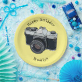 フィルムカメラ漫画イラストレーション ペーパープレート (パーティー)