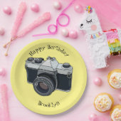 フィルムカメラ漫画イラストレーション ペーパープレート (パーティー)