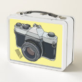 フィルムカメラ漫画イラストレーション メタルランチボックス (裏面)