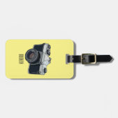 フィルムカメラ漫画イラストレーション ラゲッジタグ (正面横)