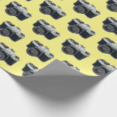 フィルムカメラ漫画イラストレーション ラッピングペーパー (角)