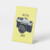 フィルムカメラ漫画イラストレーション 台座サイン (正面)