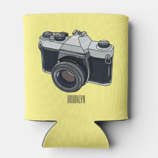 フィルムカメラ漫画イラストレーション 缶クーラー (裏面)