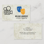 フィルムカメラ | 演劇の仮面 | アクター 名刺 (正面/裏面)