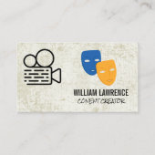 フィルムカメラ | 演劇の仮面 | アクター 名刺 (正面)