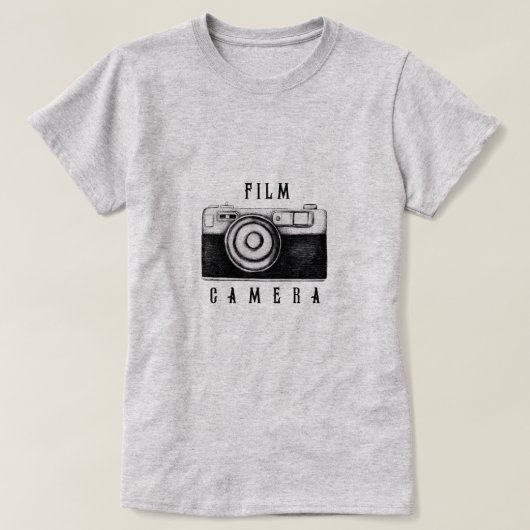 フィルムカメラTシャツ Tシャツ (デザイン正面)