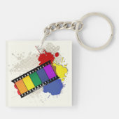 フィルムカラフルストリップキーチェーン キーホルダー (裏面)
