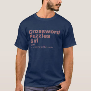 フィルムガールクロスワードパズル Tシャツ