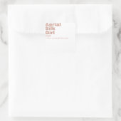 フィルムガール – 上衣シルク スクエアシール (バッグ)