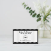 フィルムシンプルおよモダンびビデオリール付き 名刺 (スタンド正面)