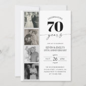 フィルムストリップの写真 70周年記念の招待状 招待状 (正面)