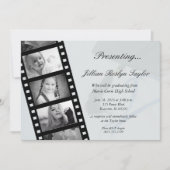 フィルムストリップの卒業パーソナライズされた招待状 招待状 (正面)