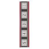 フィルムストリップカウントダウンムービーテーマ ショートテーブルランナー (正面)