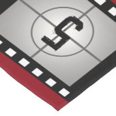 フィルムストリップカウントダウンムービーテーマ ショートテーブルランナー (コーナー)