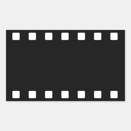 フィルムストリップステッカー 長方形シール (正面)