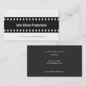 フィルムストリップフィルムメーカー写真家 名刺 (正面/裏面)