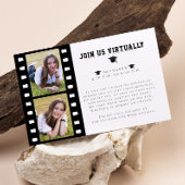 フィルムストリップフォトコラージュ卒業エンクロージャカード エンクロージャーカード