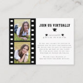 フィルムストリップフォトコラージュ卒業エンクロージャカード エンクロージャーカード (正面)