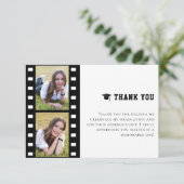 フィルムストリップフォトコラージュ卒業 サンキューカード (スタンド正面)