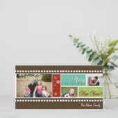 フィルムストリップフォトホリデーカード シーズンカード (スタンド正面)