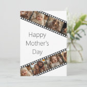 フィルムストリップフォトマザーズデイカード 招待状 (スタンド正面)