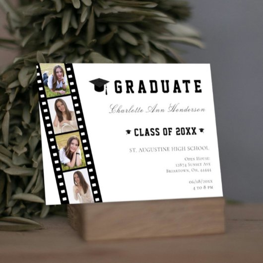 フィルムストリップフォーフォトコラージオープンハウス 招待状