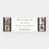 フィルムストリップフォーフォトコラージュ卒業へようこそ 横断幕 (横)