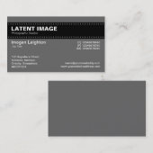フィルムストリップヘッダー – グレー 名刺 (正面/裏面)