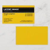 フィルムストリップヘッダー – 琥珀 名刺 (正面/裏面)