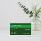 フィルムストリップヘッダー – 緑の濃淡04 名刺 (スタンド正面)