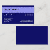 フィルムストリップヘッダー – Pastel Blue with Dp Navy 名刺 (正面/裏面)