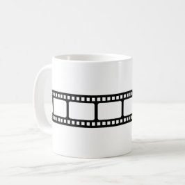 フィルムストリップムービーリールノベルティ コーヒーマグカップ