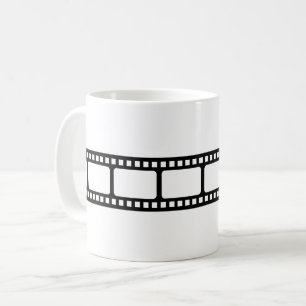 フィルムストリップムービーリールノベルティ コーヒーマグカップ