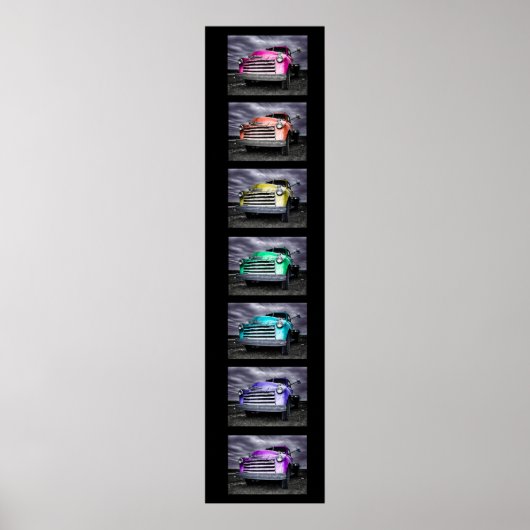 フィルムストリップレインボーヴィンテージシボピックアップ ポスター (正面)