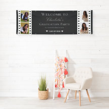 フィルムストリップ4フォトコラージュ卒業 | グレー