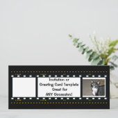 フィルムストリップ-カスタマイズ 無料 招待状 (スタンド正面)