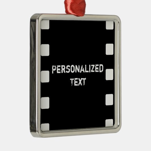 フィルムストリップ/ムービー名前をカスタムするオーナメント メタルオーナメント (右)