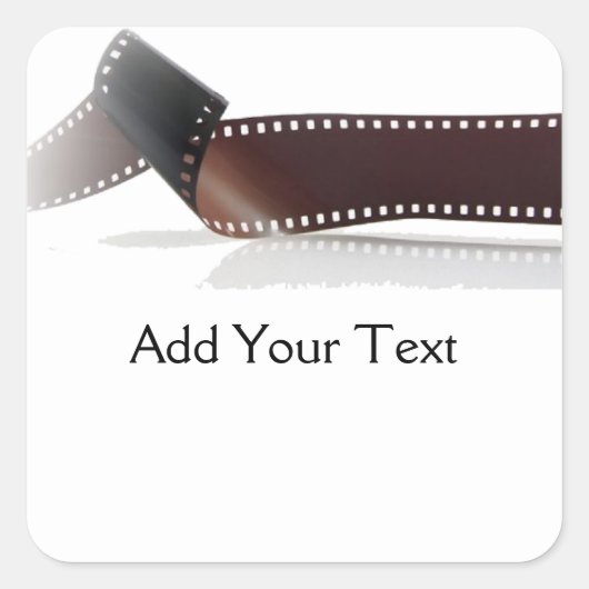 フィルムストリップ（白に反射） スクエアシール (正面)