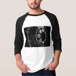 フィルムスプールの基本的な袖のRaglan 3/4 (メンズ) Tシャツ