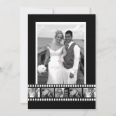 フィルムテーパーソナライズされたプデザイ結婚ナー 招待状 (正面)