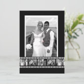 フィルムテーパーソナライズされたプデザイ結婚ナー 招待状 (スタンド正面)