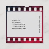 フィルムテープネガフレーム スクエア名刺 (裏面)