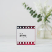 フィルムテープネガフレーム スクエア名刺 (スタンド正面)