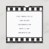 フィルムテープピースの正方形の名刺 スクエア名刺 (裏面)