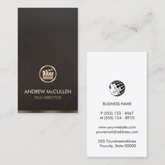 フィルムディレクターのメディア 名刺 (正面/裏面)