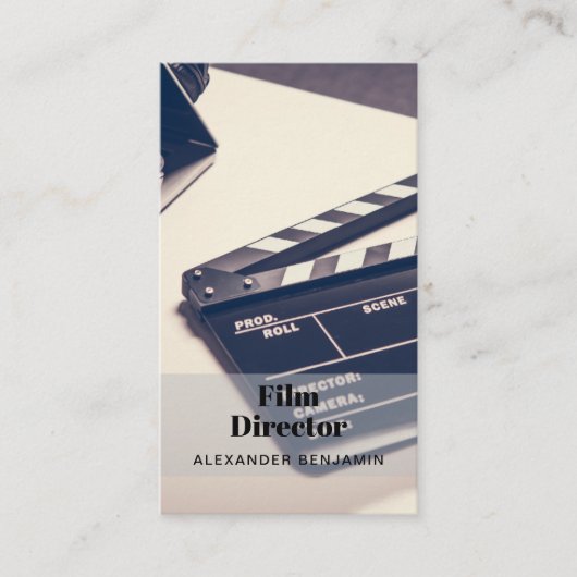 フィルムディレクター写真QRコード名刺 名刺 (正面)