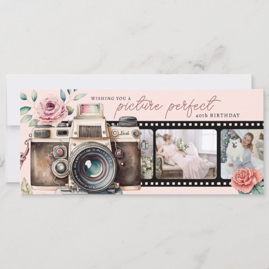 フィルムネガ誕生日フォトカード (正面)