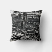 フィルムノワールナイトシティ装飾用クッション-レトロビベス クッション (裏面)