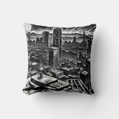 フィルムノワールナイトシティ装飾用クッション-レトロビベス クッション (正面)
